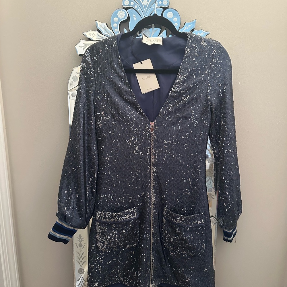 Alexis Ripley Blue Sequin Dress